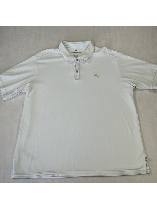 Tommy Bahama Other - Tommy Bahama Mens 2XL White100% Pima Cotton Polo Shirt Sailfish Logo Golf Casual